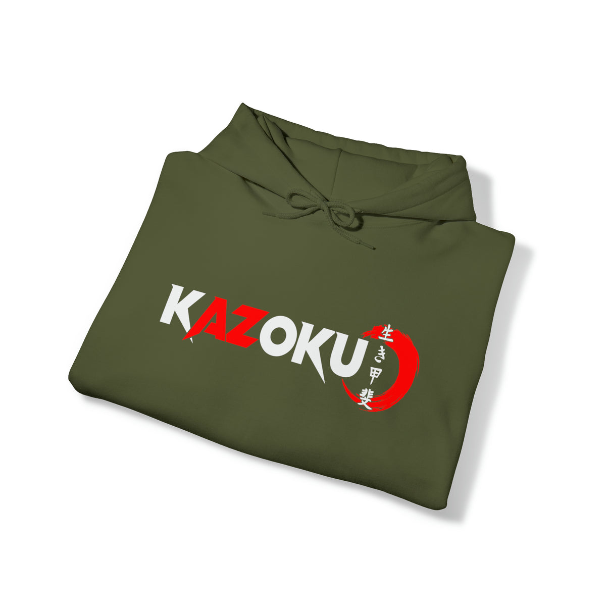 KAZOKU Hoodie Red - Design 1