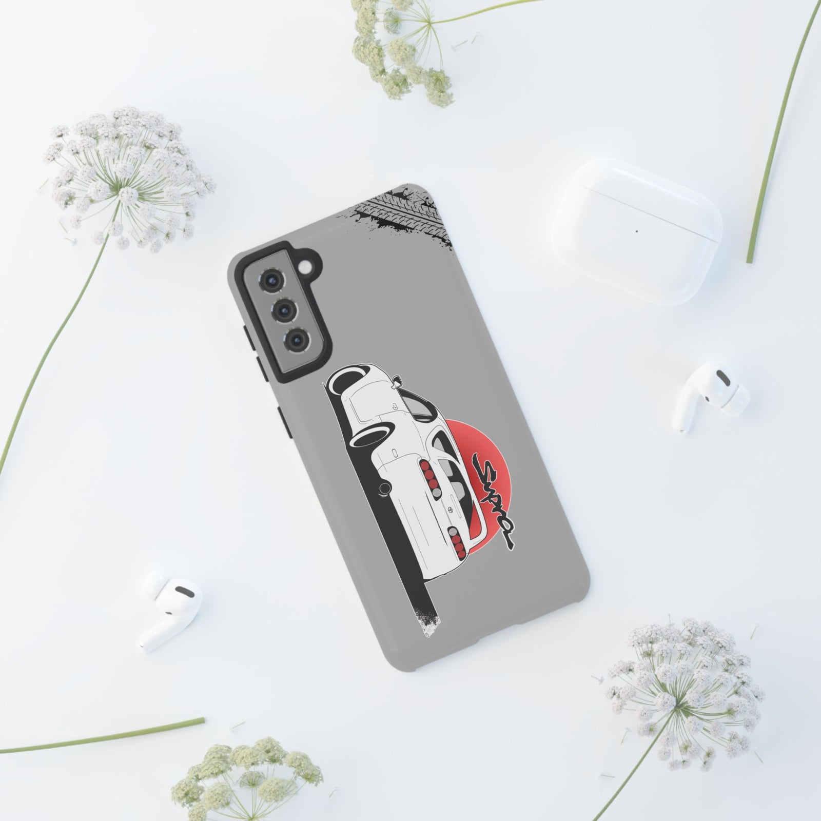 MKIV A80 Supra 2JZ Beast Tough Phone Case - Samsung Galaxy S21 Plus, glossy, lifestyle photo