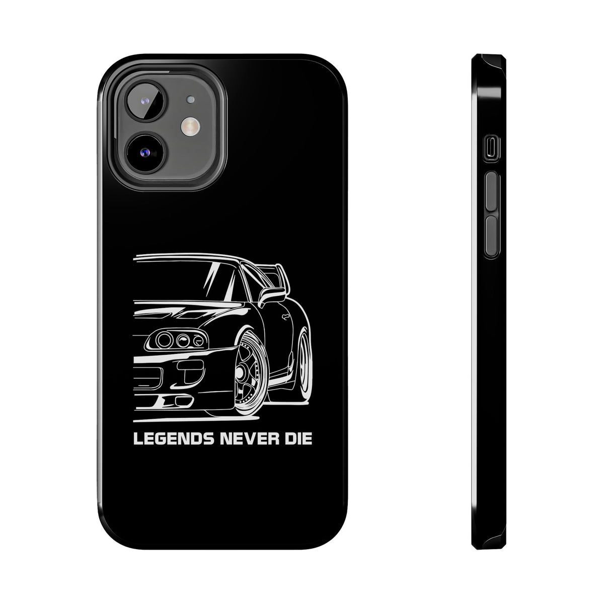 JDM Legends Never Die phone case back view | car enthusiast gift
