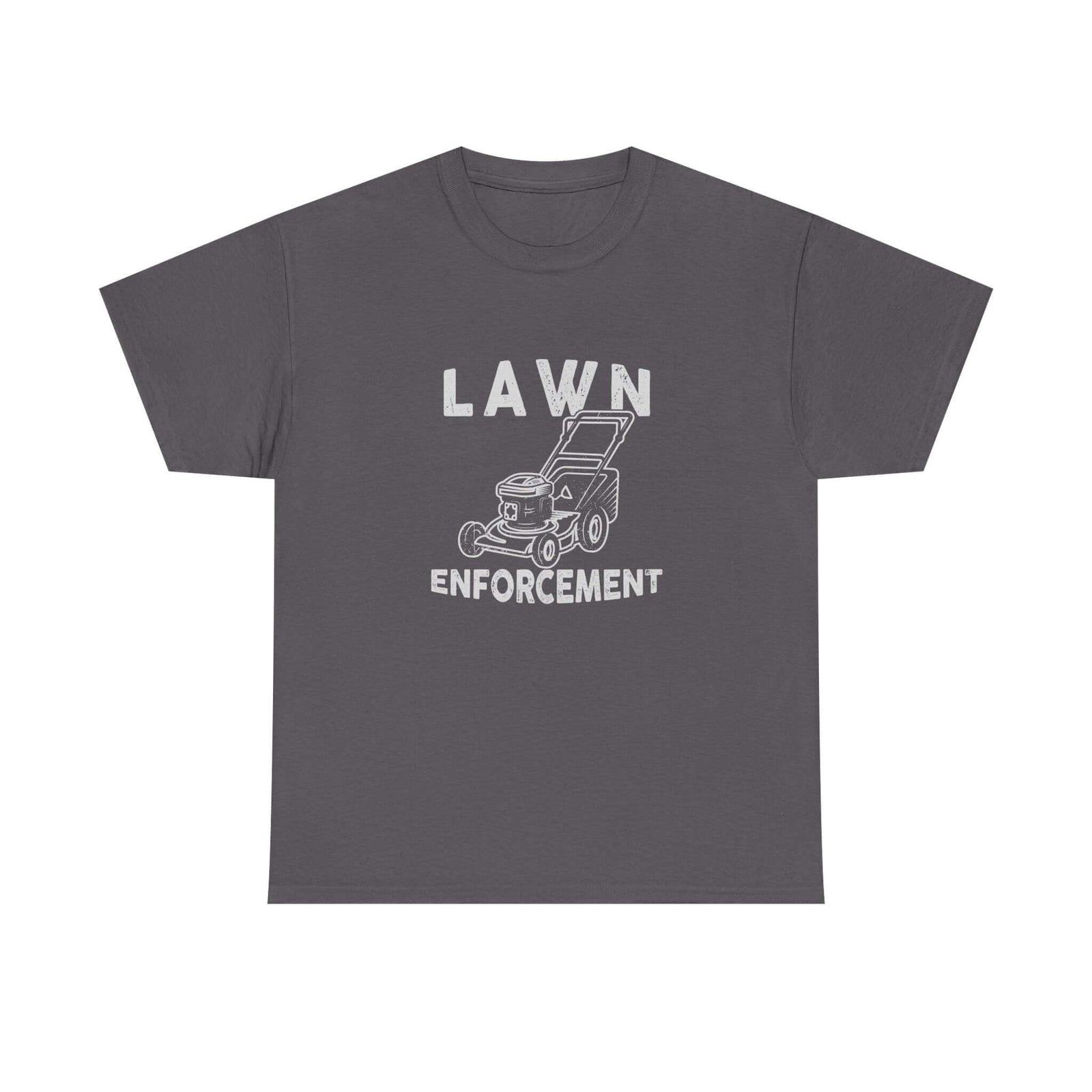 Lawn Enforcement T-Shirt t-shirt flat lay - automotive gift