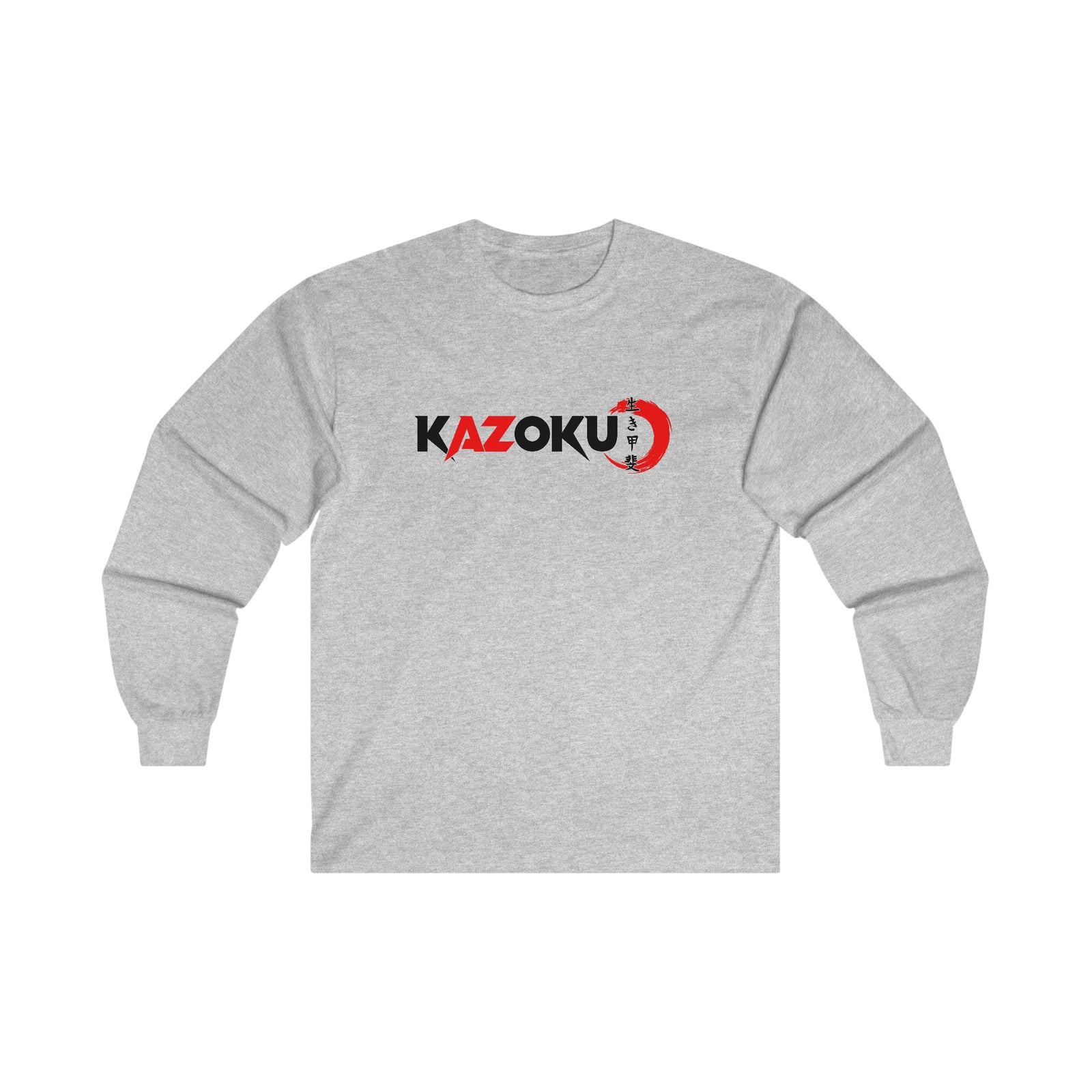 KAZOKU Long Sleeve Tee Red - Design 1