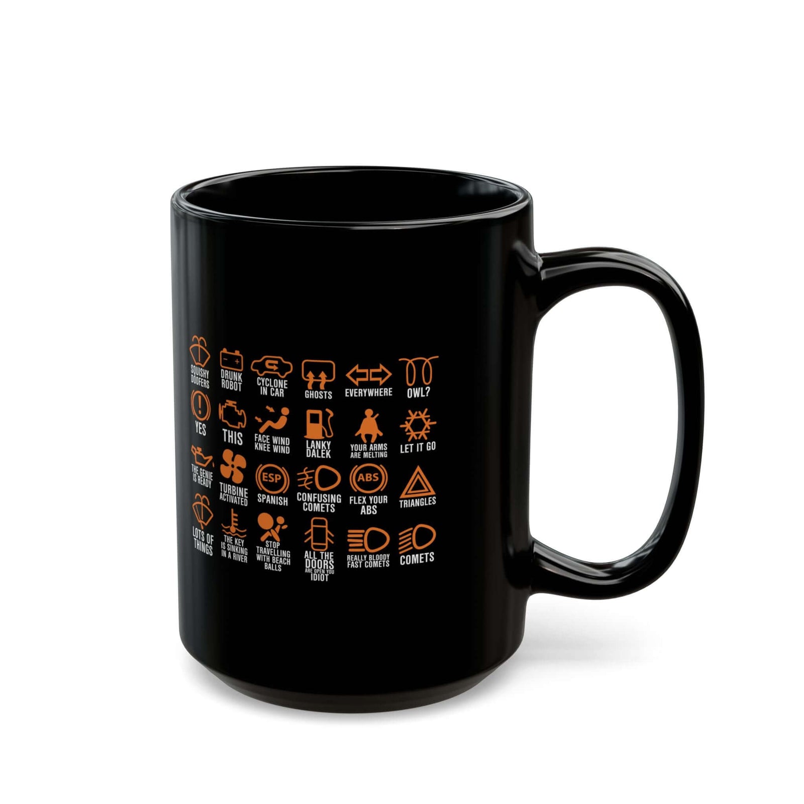 Dashboard Icons Coffee Mug mug - funny gift for car enthusiasts