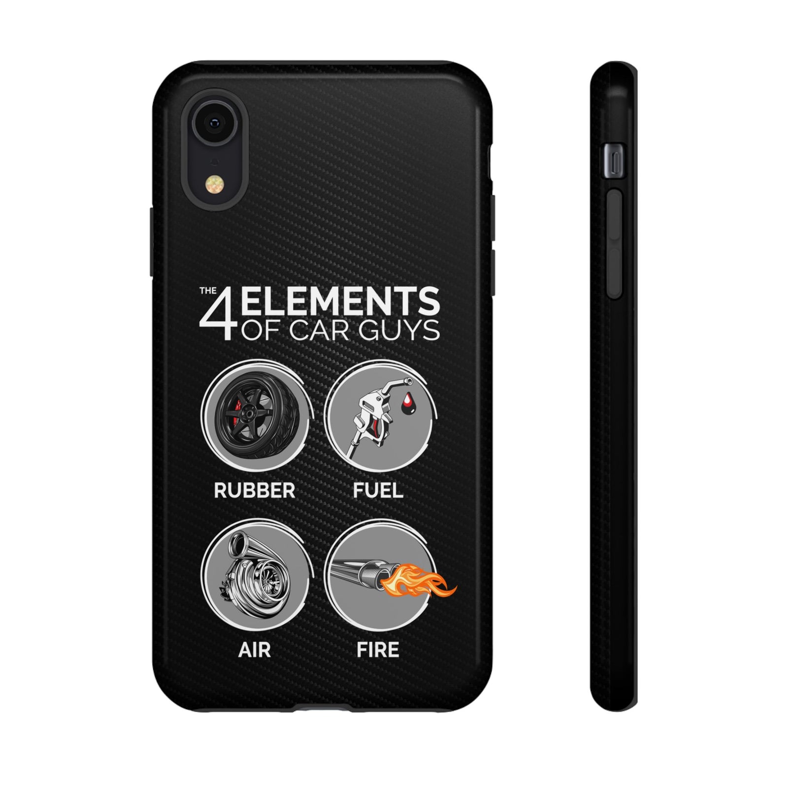 The 4 Elements of Car Guys Tough Phone Case | Funny Car Lover Gift