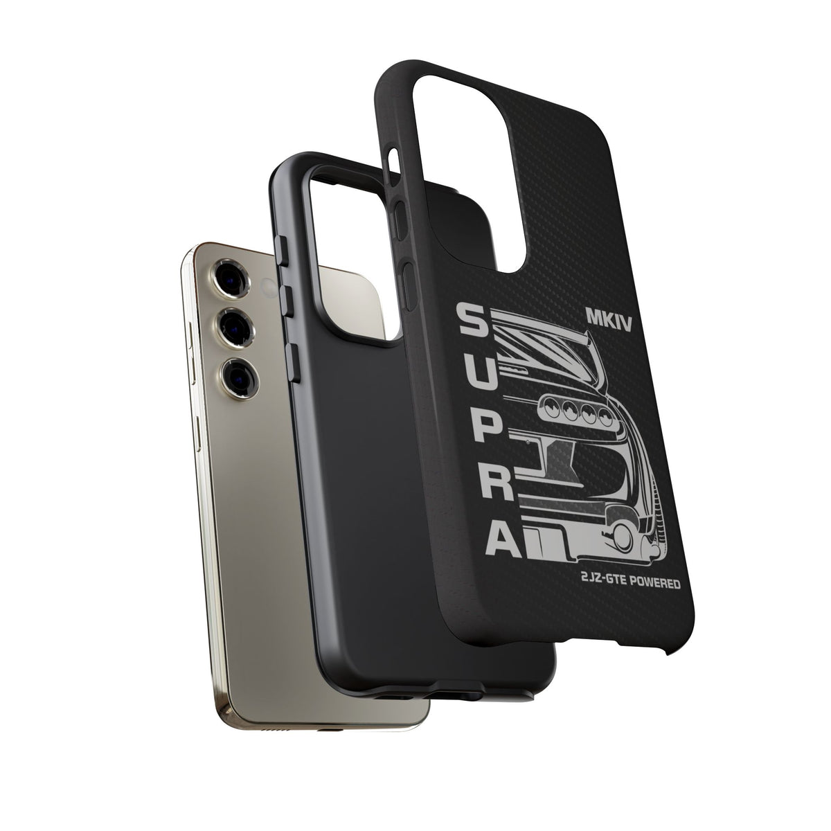 JDM Back View Tough Phone Case - Samsung Galaxy S23, glossy, dual-layer protection