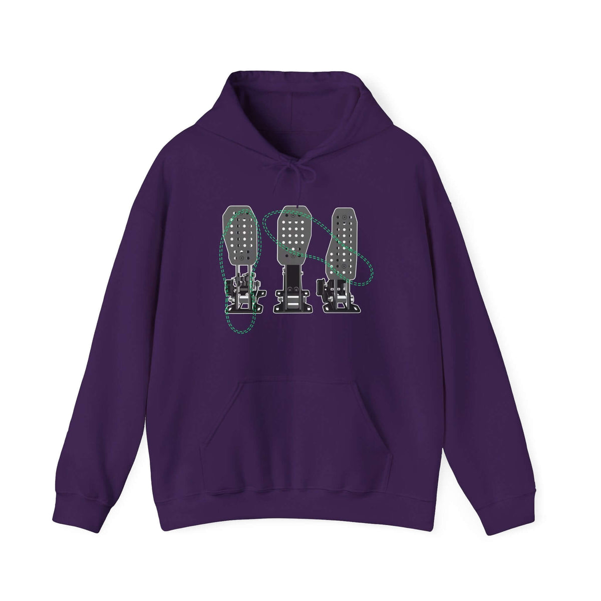 Racing Pedals hoodie - sim racing car enthusiast gift