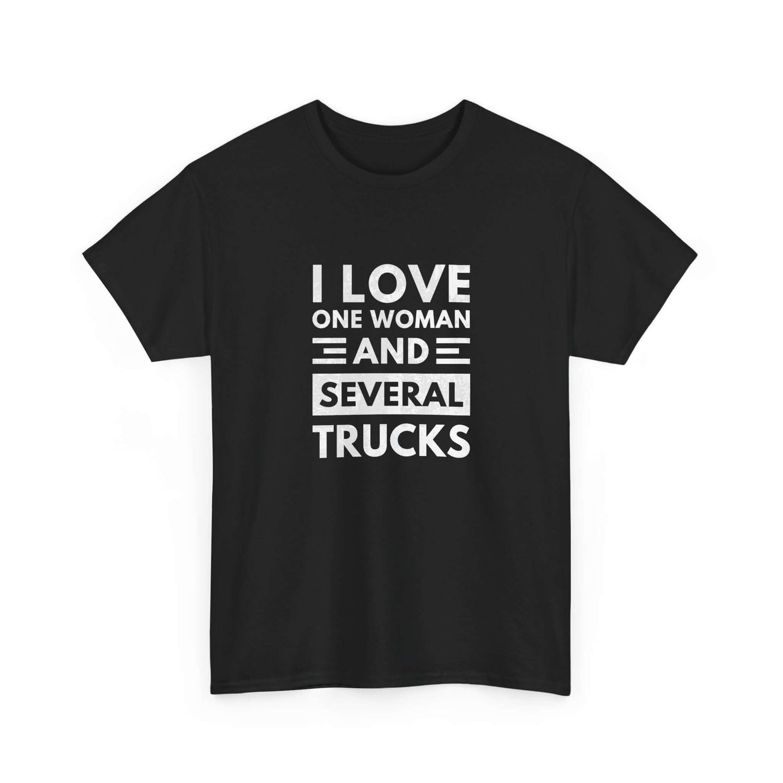 I Love One Woman and Several Trucks T-Shirt | Funny Trucker Gift