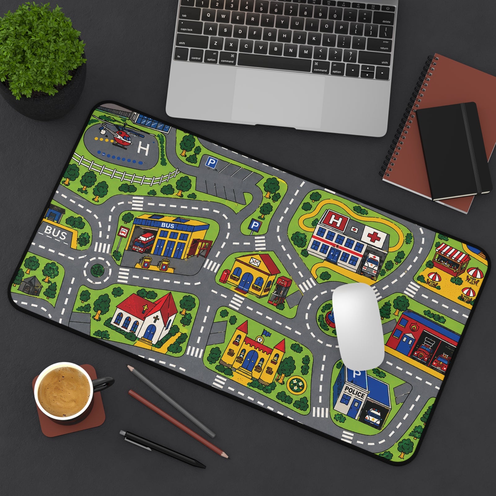 City Carpet desk mat size comparison | Small medium large mouse pad | 365CarMods