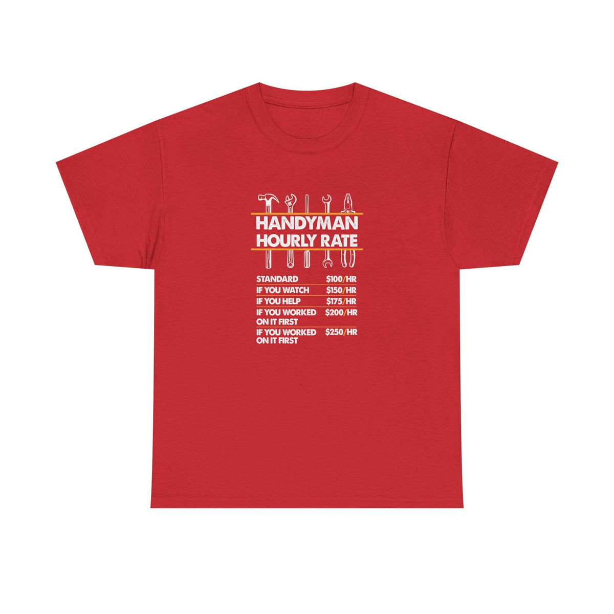 Handyman Hourly Rate T-Shirt t-shirt - unique gift for car lovers