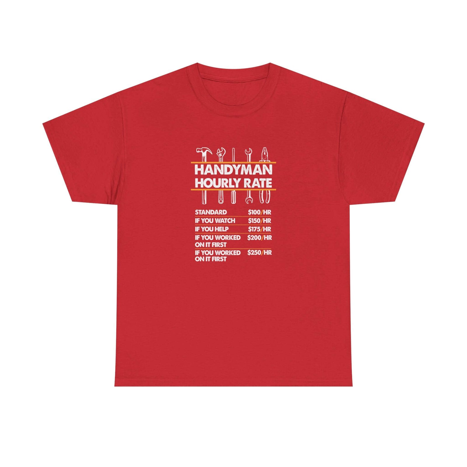 Handyman Hourly Rate T-Shirt t-shirt - unique gift for car lovers