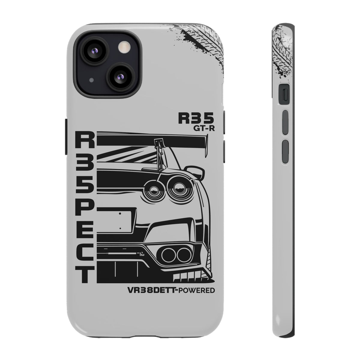 JDM Front View Tough Phone Case - iPhone 13, glossy, front and side view