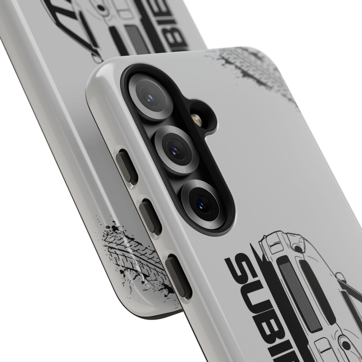 JDM Gang Tough Phone Case - Samsung Galaxy S25, glossy, camera cutout close-up