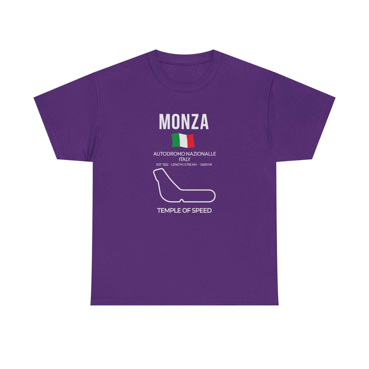 Monza Race Track T-Shirt tee front view - gearhead gift
