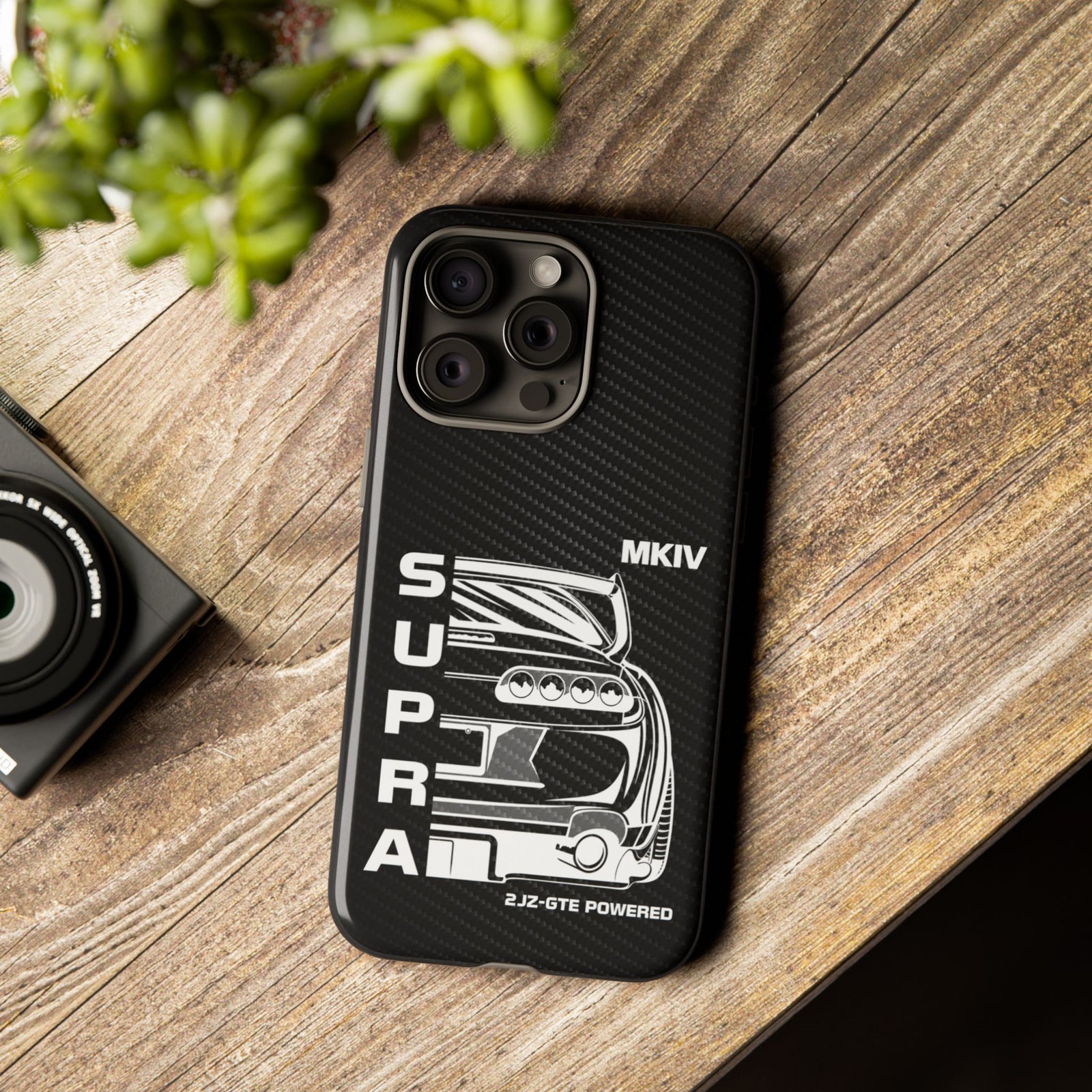 JDM Back View Tough Phone Case - iPhone 15 Pro Max, glossy, lifestyle photo
