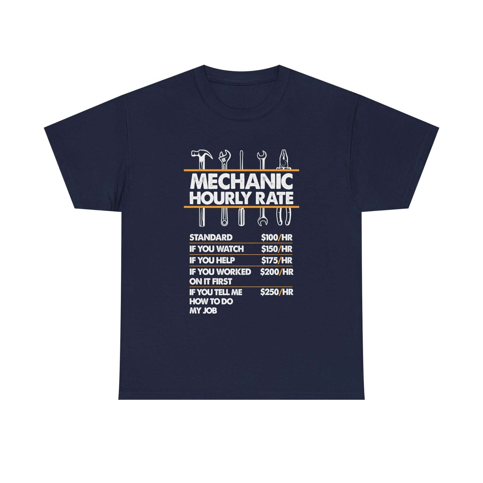 Mechanic Hour Rate T-Shirt t-shirt - unique gift for car lovers