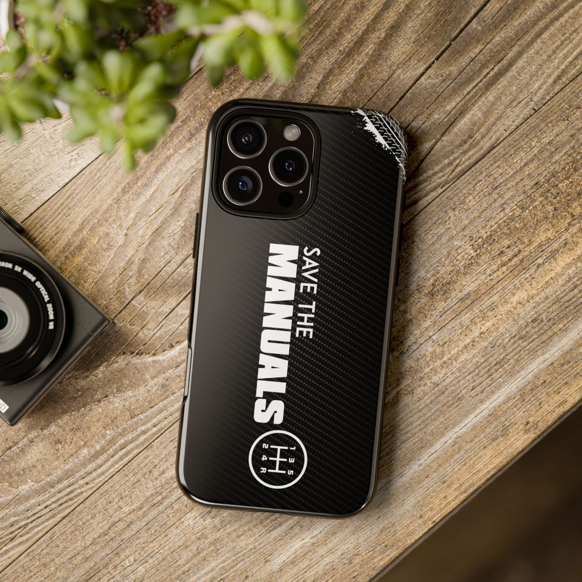 Save The Manuals Tough Phone Case | Manual Transmission Car Guy Gift
