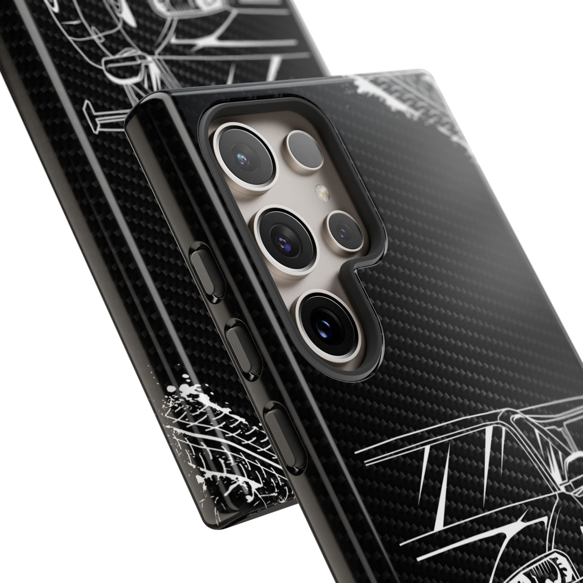 JDM Legends Never Die Tough Phone Case - Samsung Galaxy S24 Ultra, glossy, camera cutout close-up