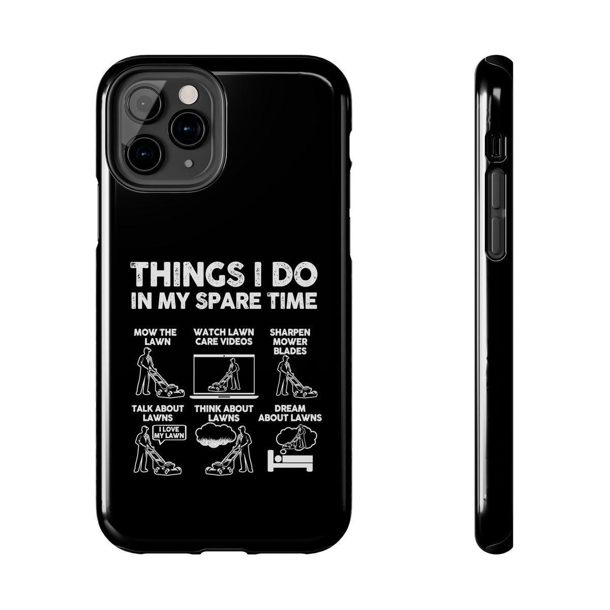 Funny Lawn Care phone case front view | lawn care enthusiast gift