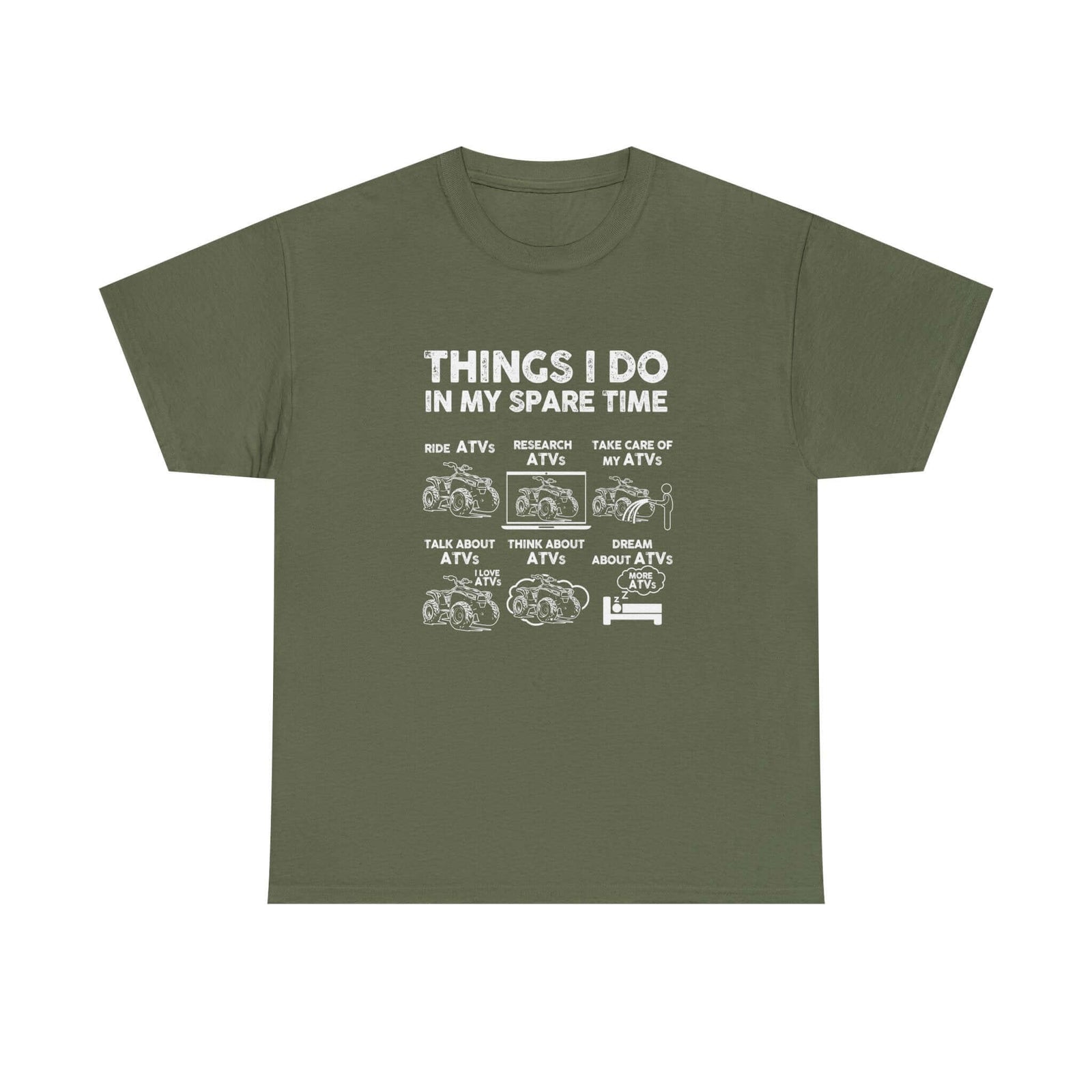 Things I Do in My Spare Time ATV T-Shirt t-shirt front - car lover gift