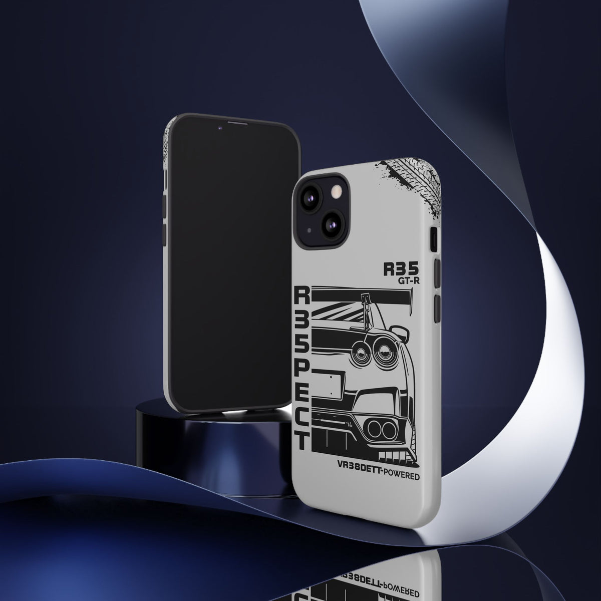 JDM Front View Tough Phone Case - iPhone 15 Pro, glossy, lifestyle photo