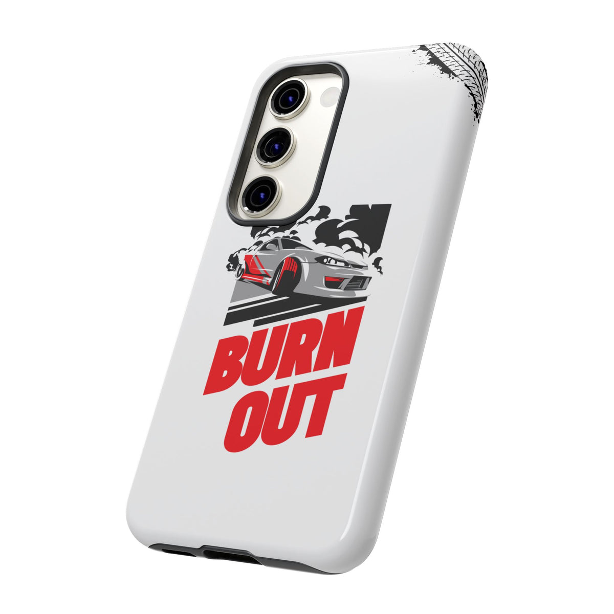 JDM Burnout Tough Car Phone Case - Samsung Galaxy S23, glossy, side view
