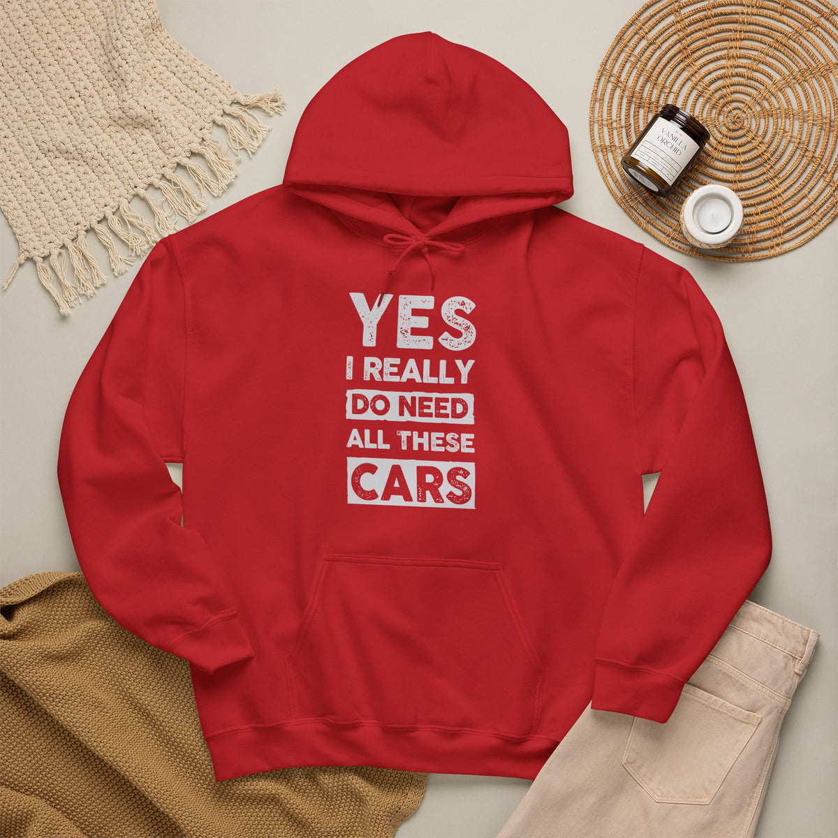 Yes I Really Do Need All These Cars Hoodie - funny car guy gift pullover