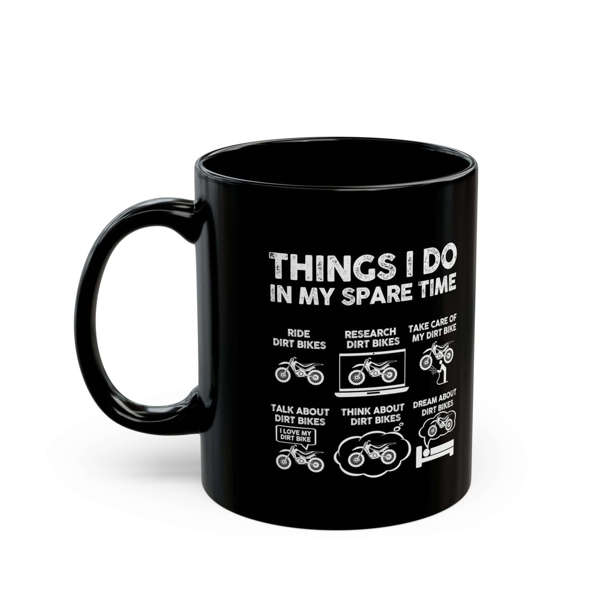 Things I Do in My Spare Time Dirt Bike Mug funny mug - automotive enthusiast gift