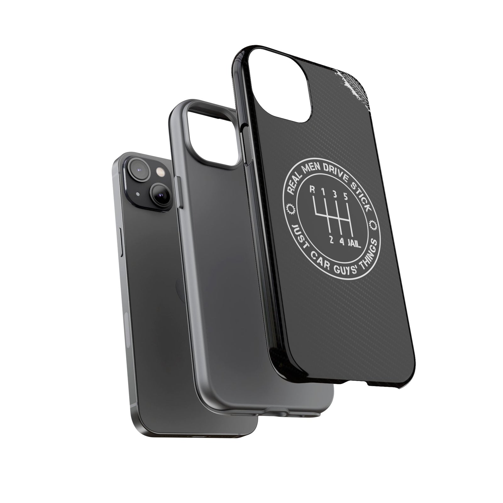 Real Men Drive Stick Manual Transmission Tough Phone Case | Car Guy Gift