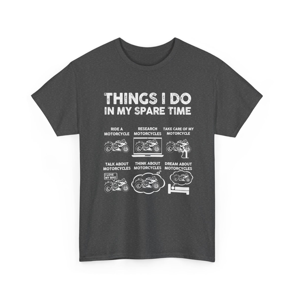 Things I Do In My Spare Time Motorcycle T-Shirt | Biker Gift Tee