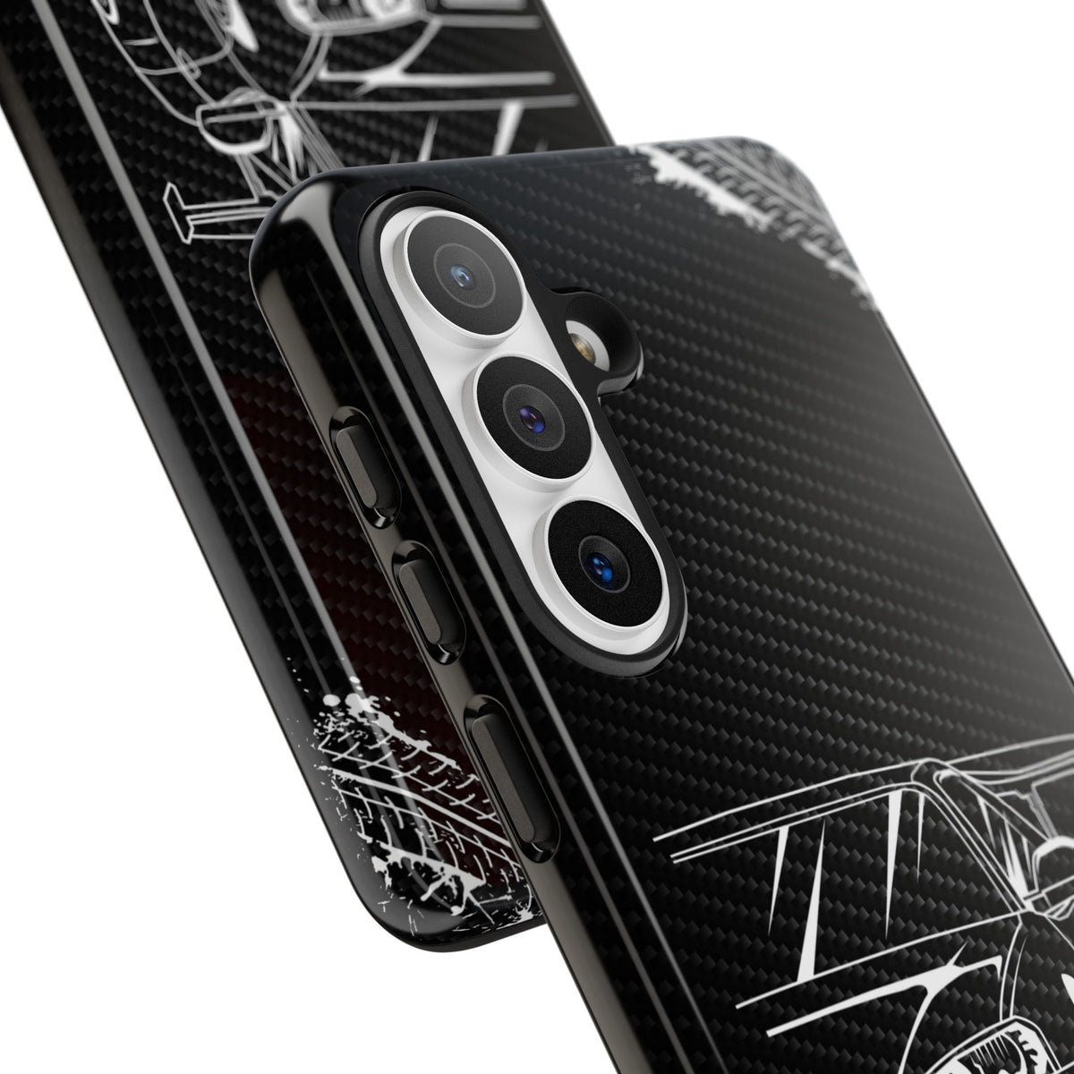 JDM Legends Never Die Tough Phone Case - Samsung Galaxy S26 Plus, glossy, camera cutout close-up