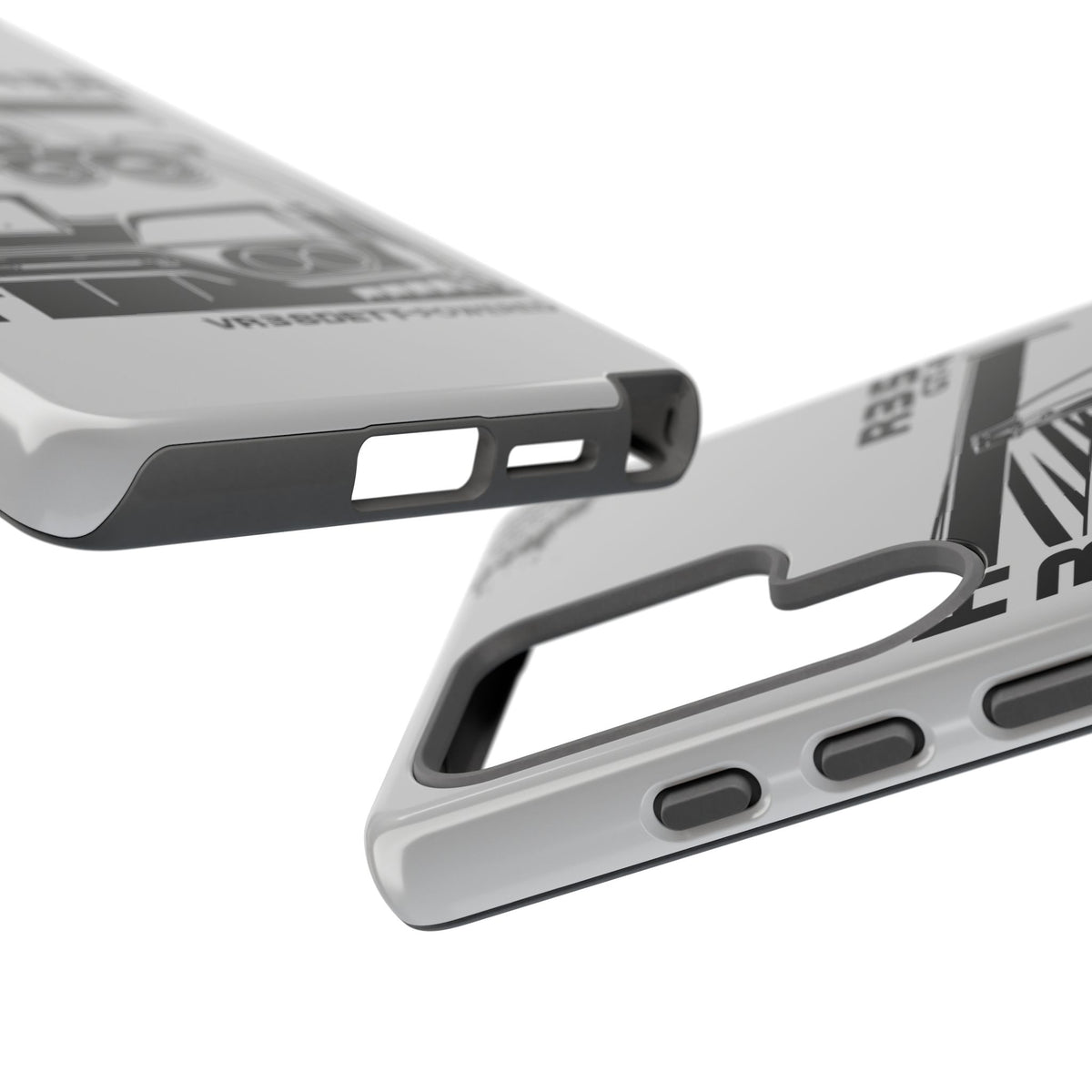 JDM Front View Tough Phone Case - iPhone 16 Pro, glossy, camera cutout close-up
