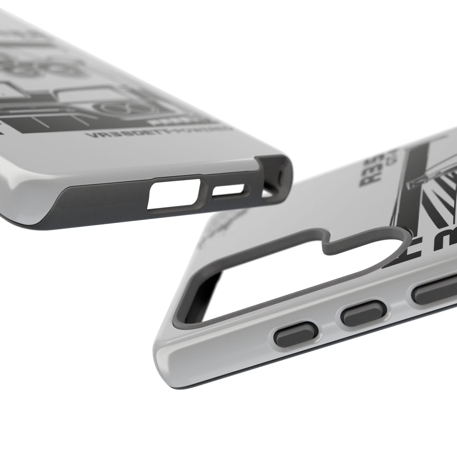 JDM Front View Tough Phone Case - iPhone 16 Pro, glossy, camera cutout close-up