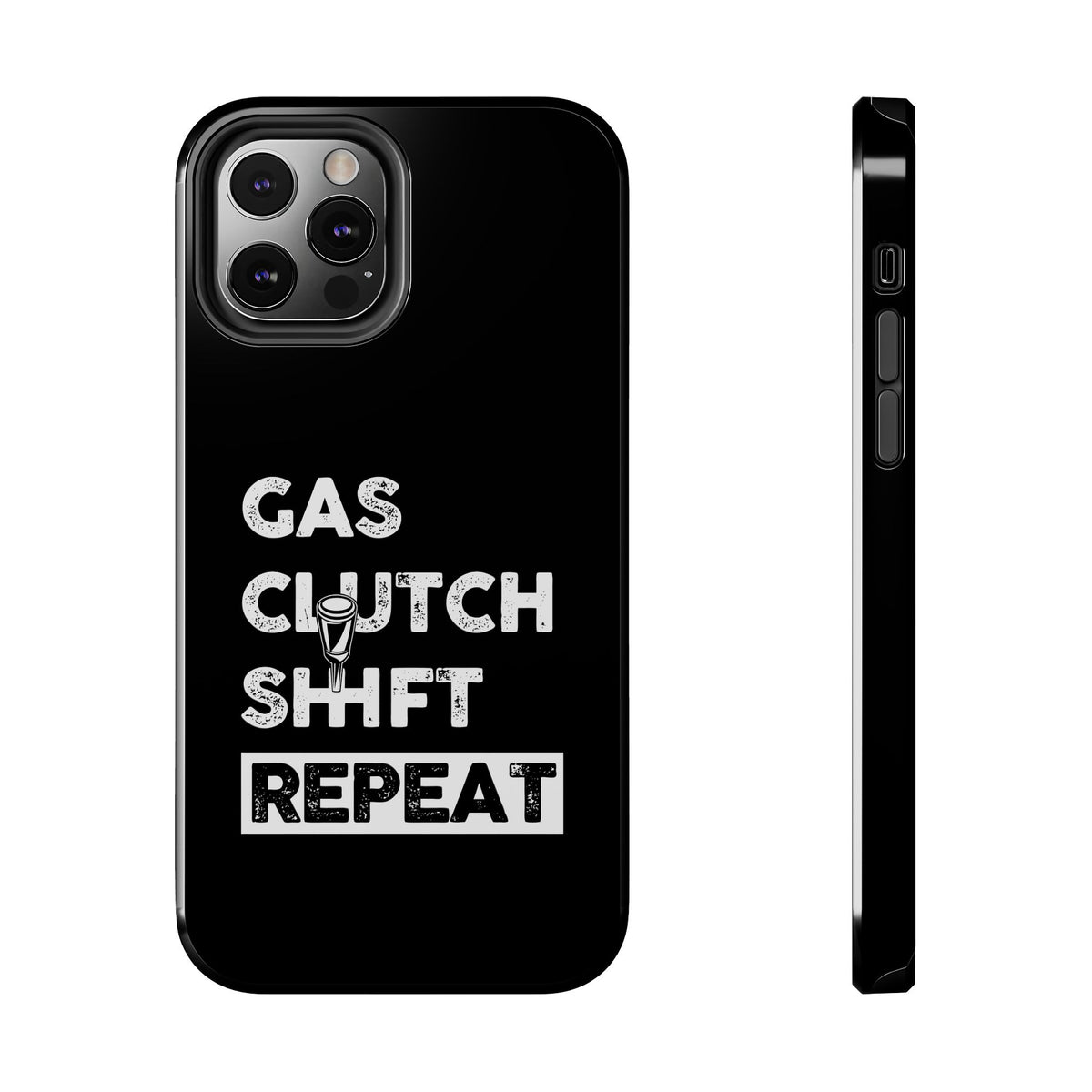 Gas Clutch Shift Repeat Phone Case t-shirt design - car lover gift