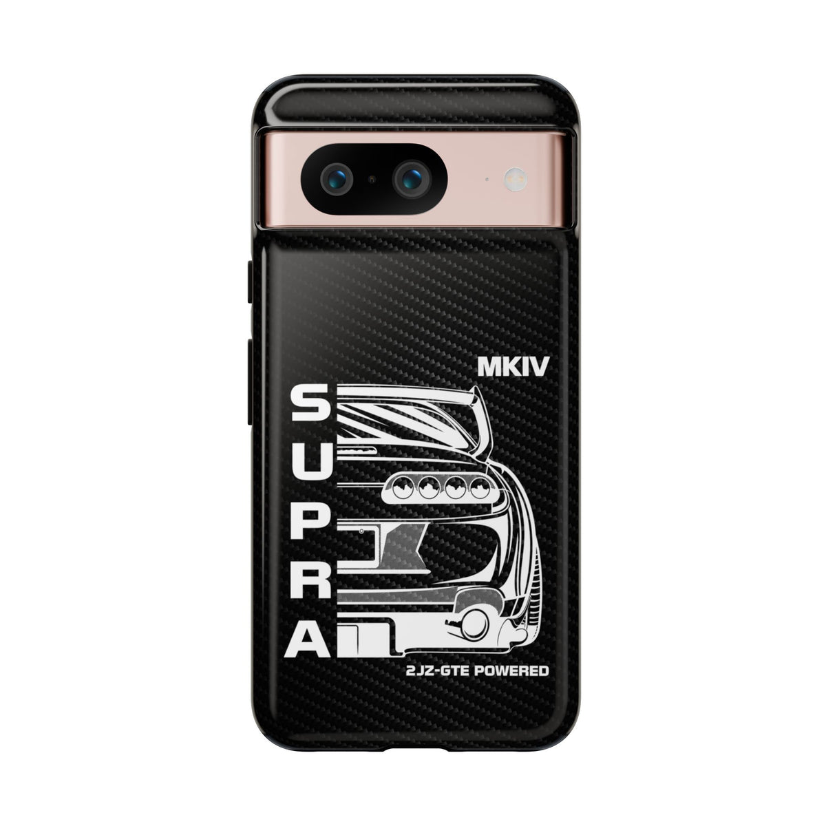 JDM Back View Tough Phone Case - Google Pixel 8, glossy, front view