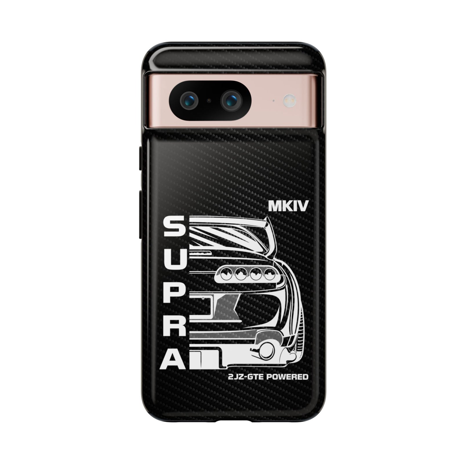 JDM Back View Tough Phone Case - Google Pixel 8, glossy, front view