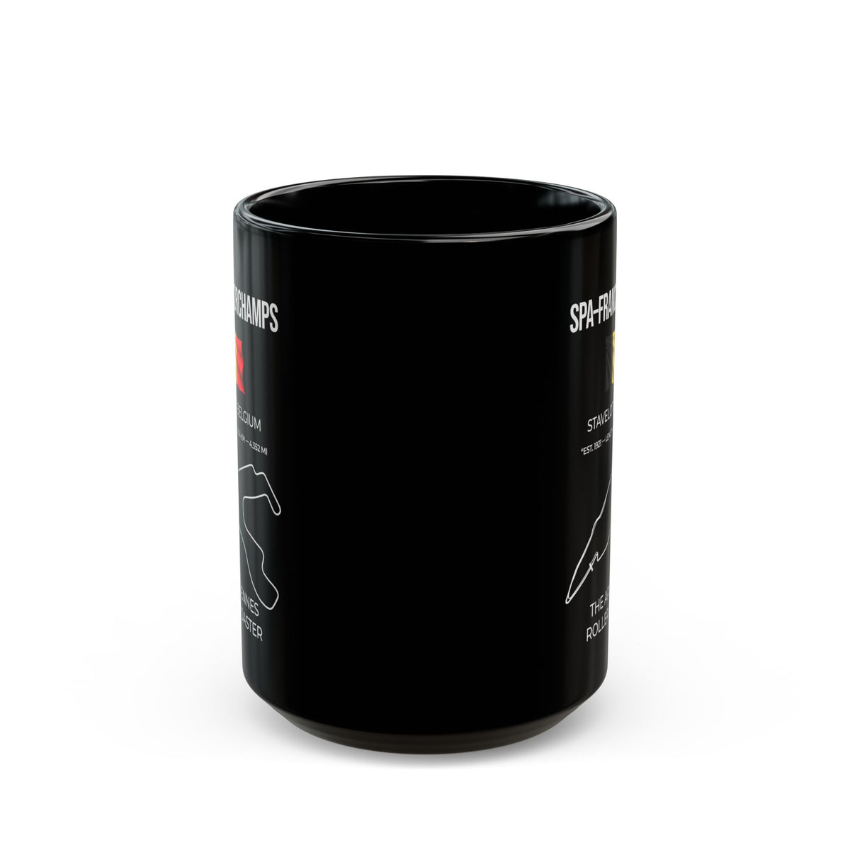 Spa-Francorchamps F1 Racing Track Mug ceramic mug - unique gift for car lovers