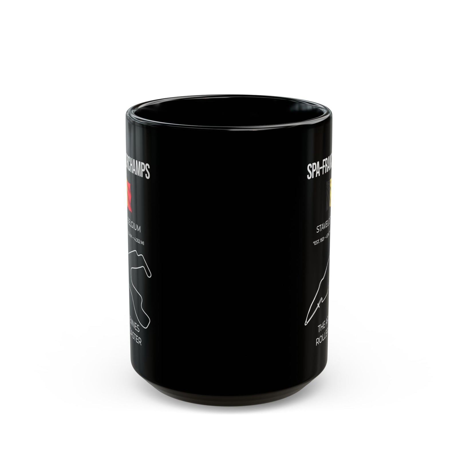 Spa-Francorchamps F1 Racing Track Mug ceramic mug - unique gift for car lovers