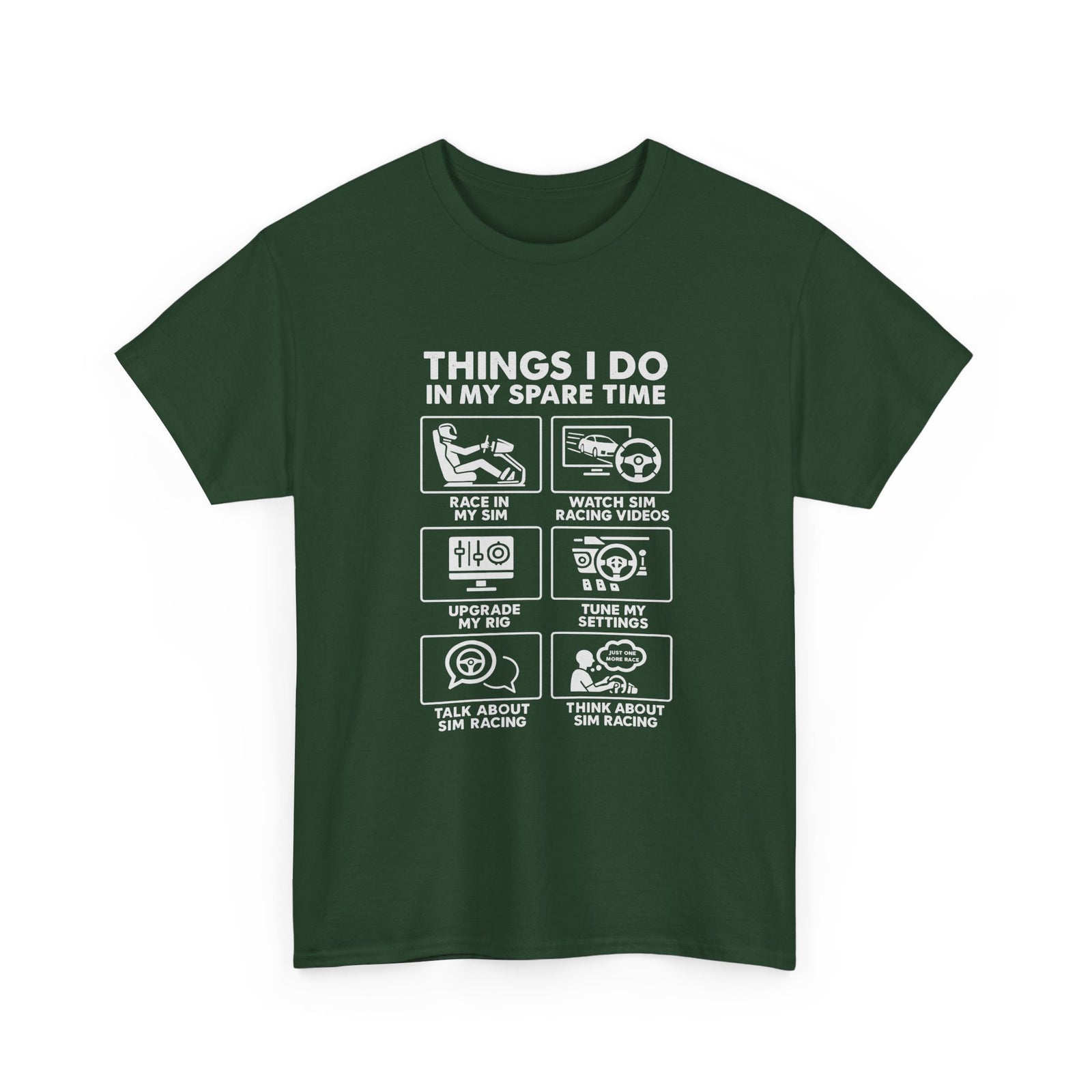 SIM Racing Things I Do In My Spare Time T-Shirt | Sim Rig Gift