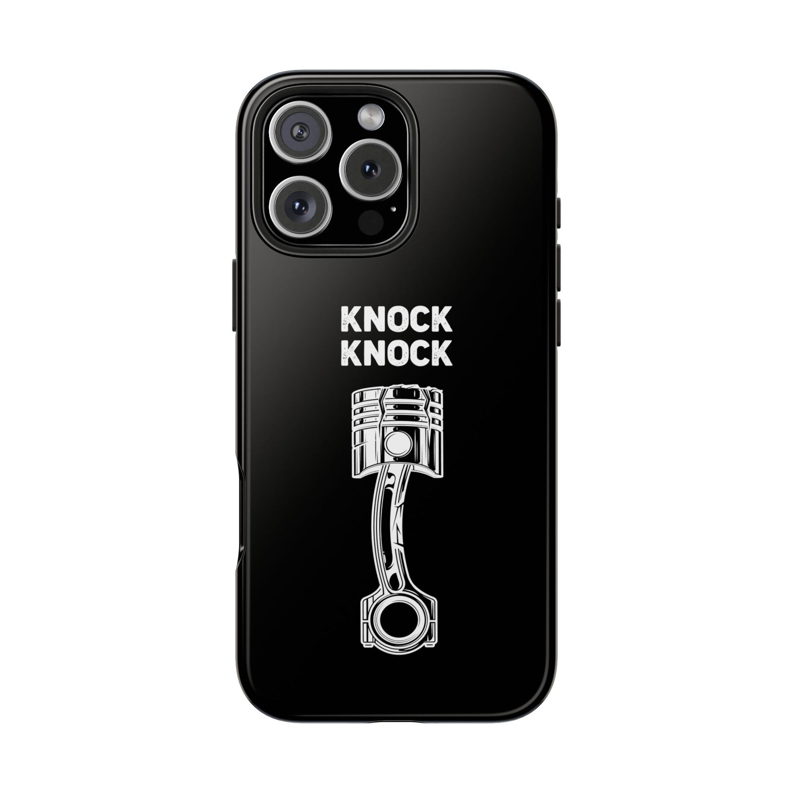 Knock Knock Broken Piston Phone Case | Funny Mechanic Car Guy Gift