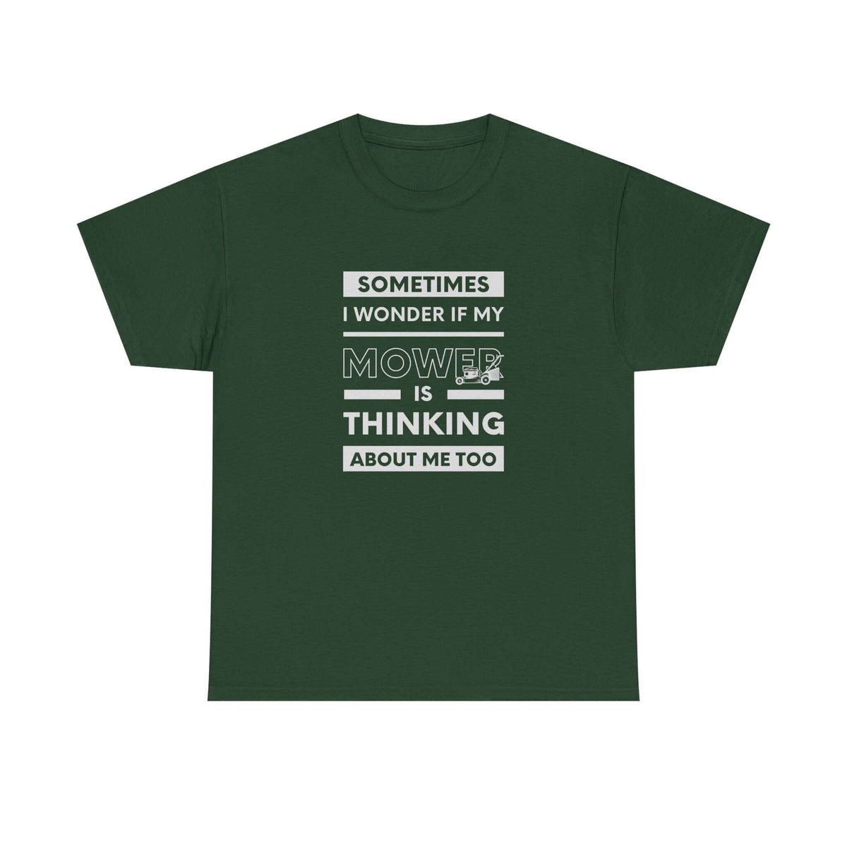 Sometimes I Wonder If My Mower Is Thinking About Me Too T-Shirt t-shirt design - car lover gift