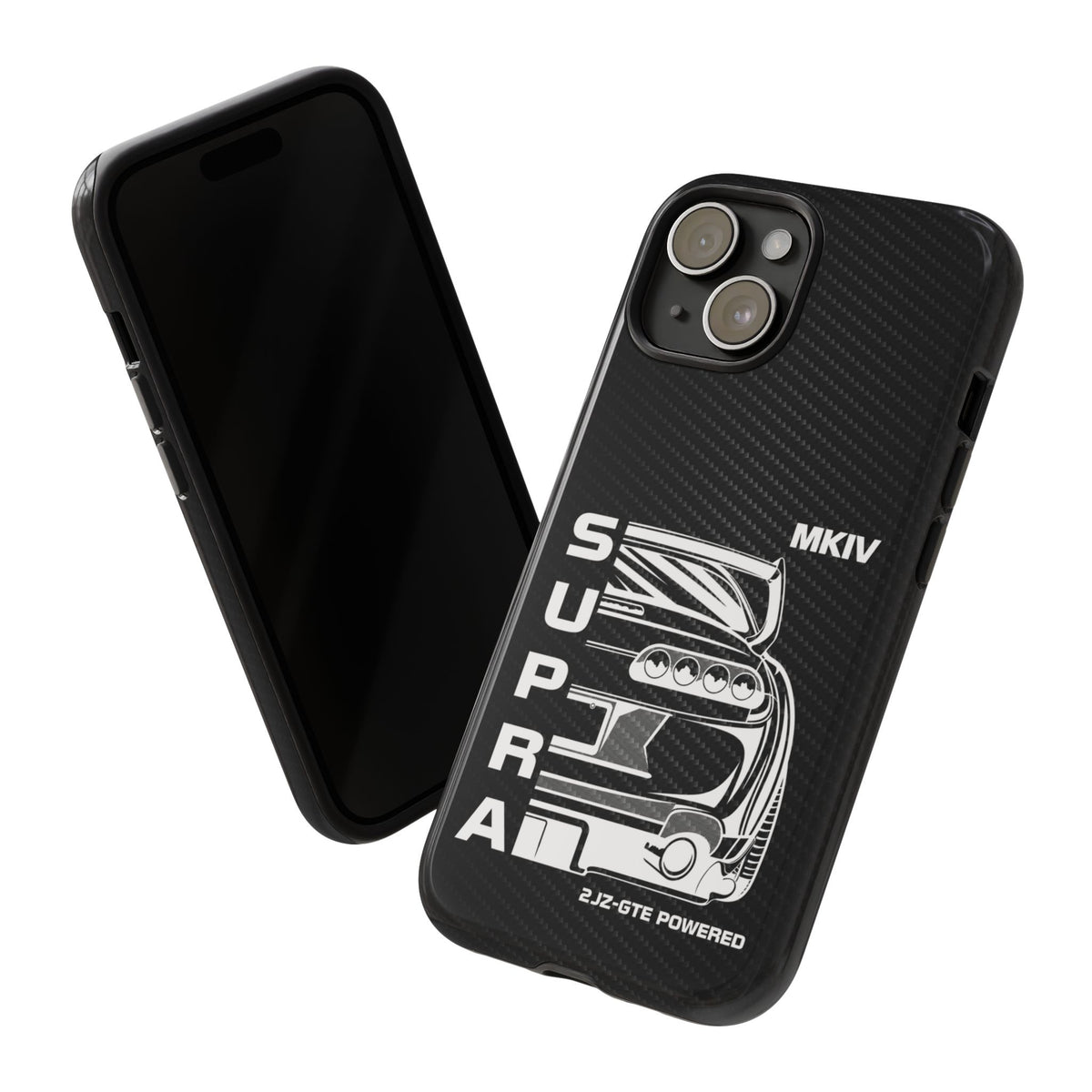 JDM Back View Tough Phone Case - iPhone 15, glossy, front and back view