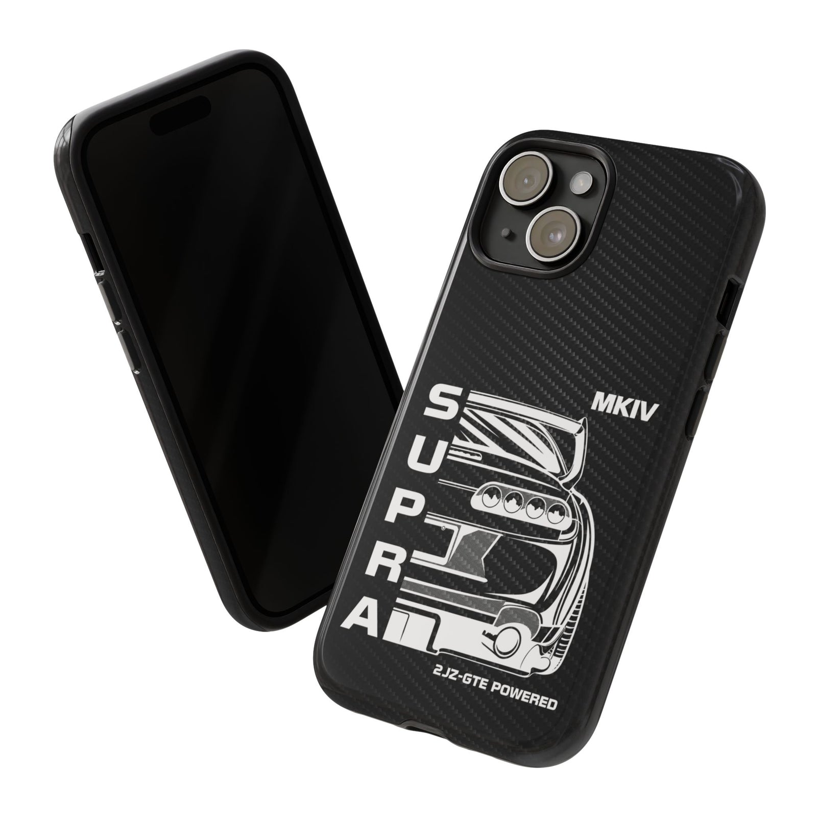 JDM Back View Tough Phone Case - iPhone 15, glossy, front and back view