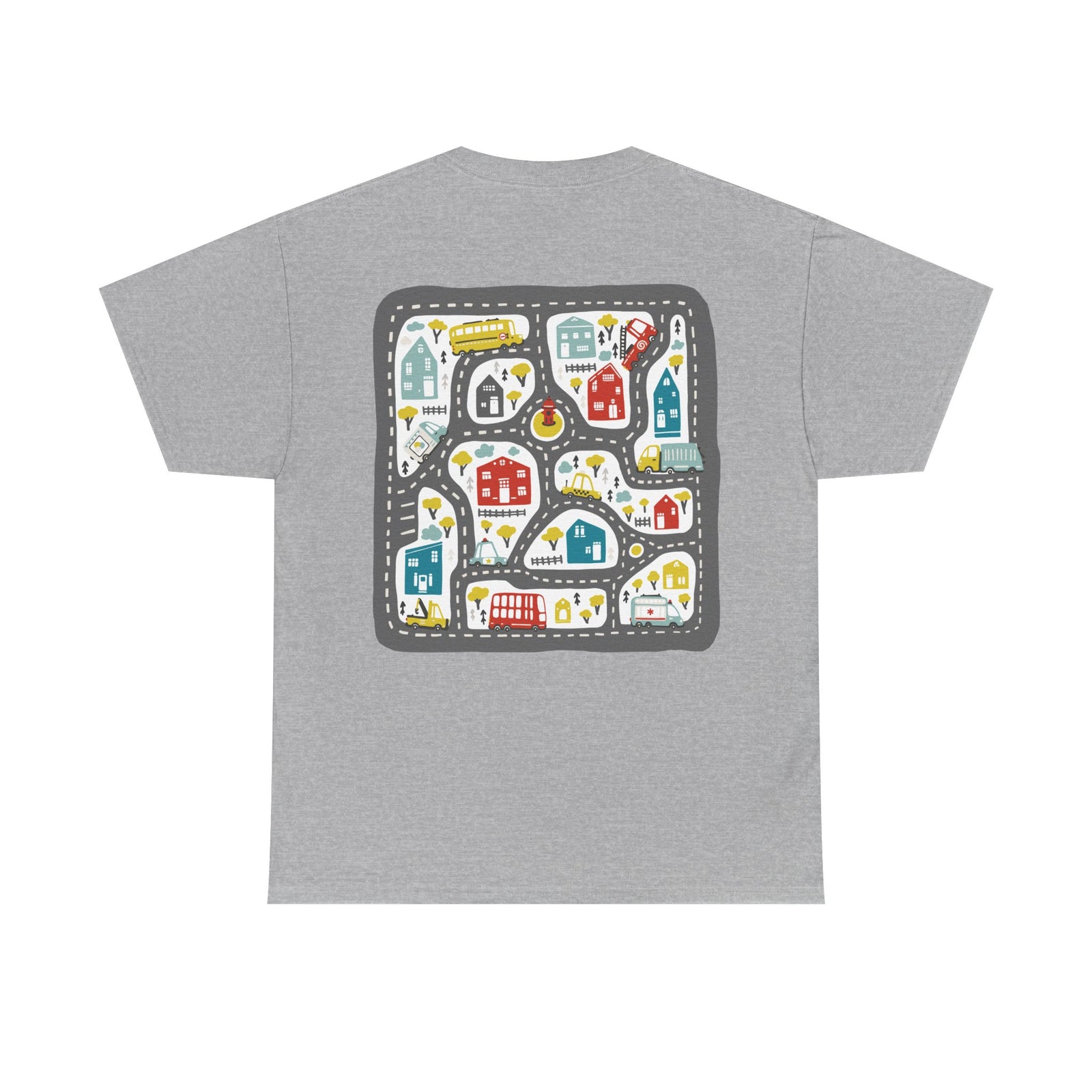 Man wearing Play Cars on Dad's Back T-Shirt shirt - car enthusiast gift