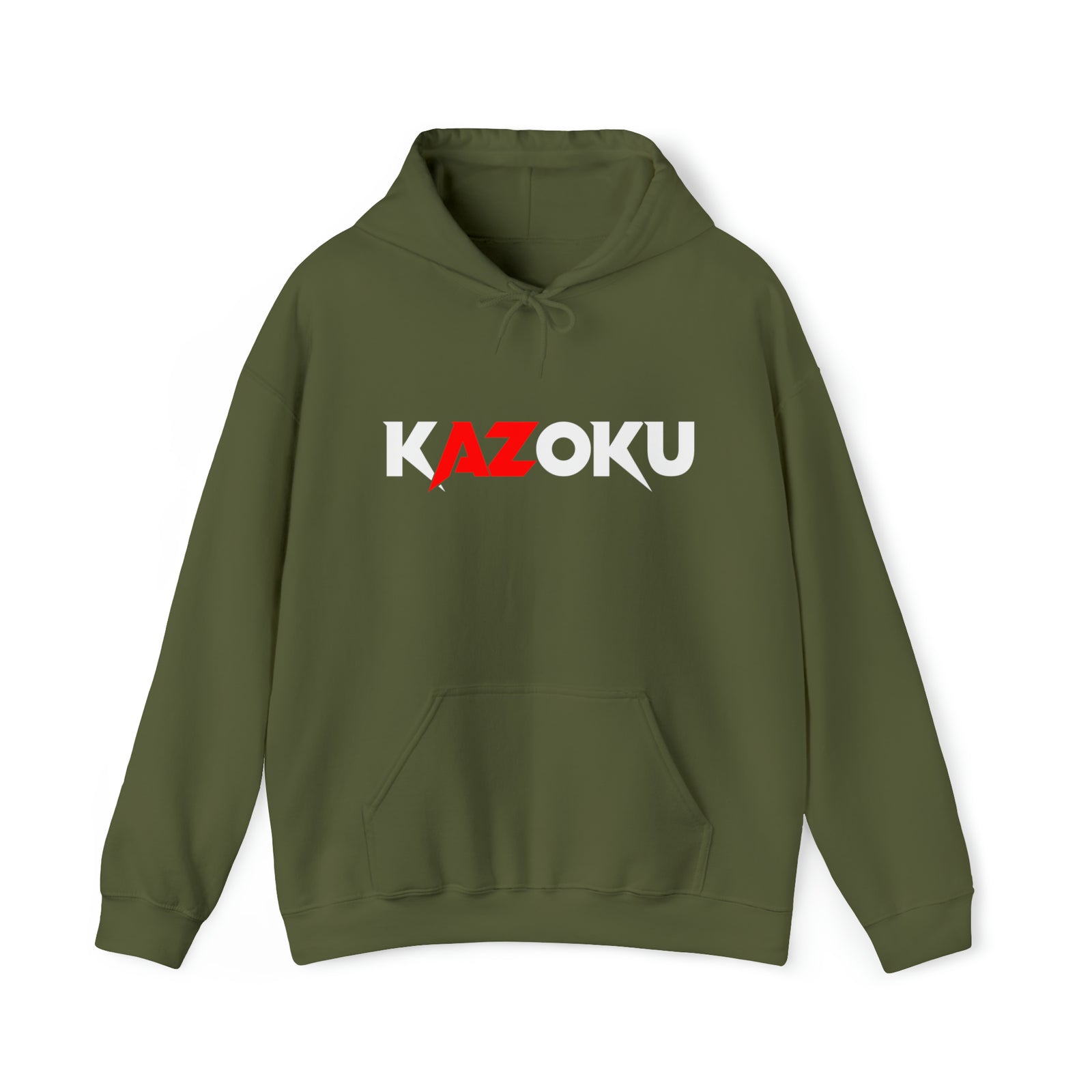 KAZOKU Hoodie Red - Design 2