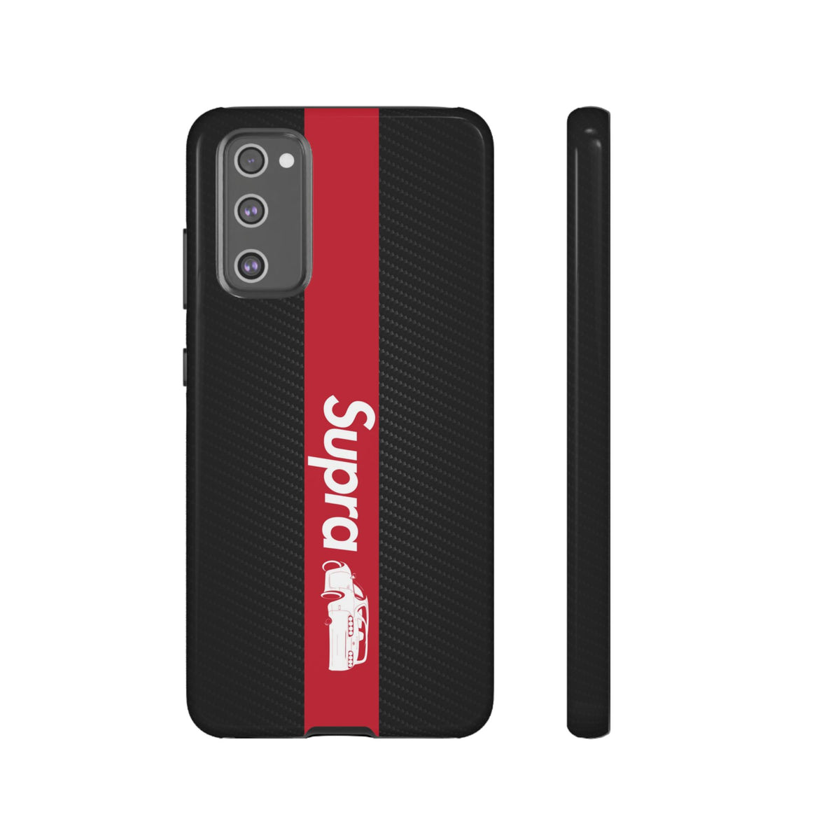 JDM Style Design Tough Phone Case - Samsung Galaxy S20 FE, glossy, front and side view