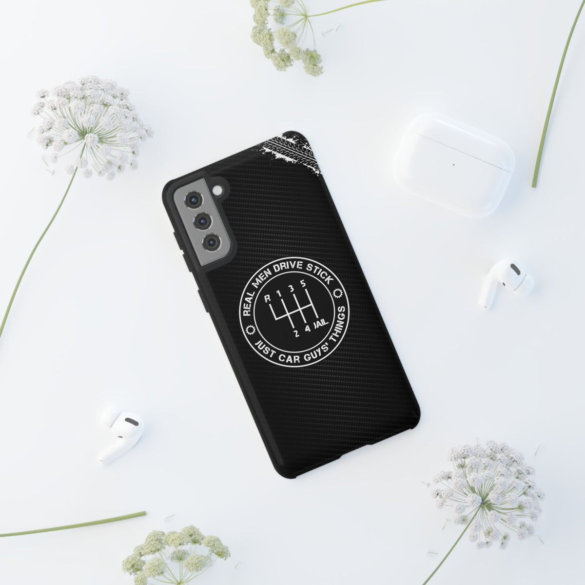 Real Men Drive Stick Manual Transmission Tough Phone Case | Car Guy Gift