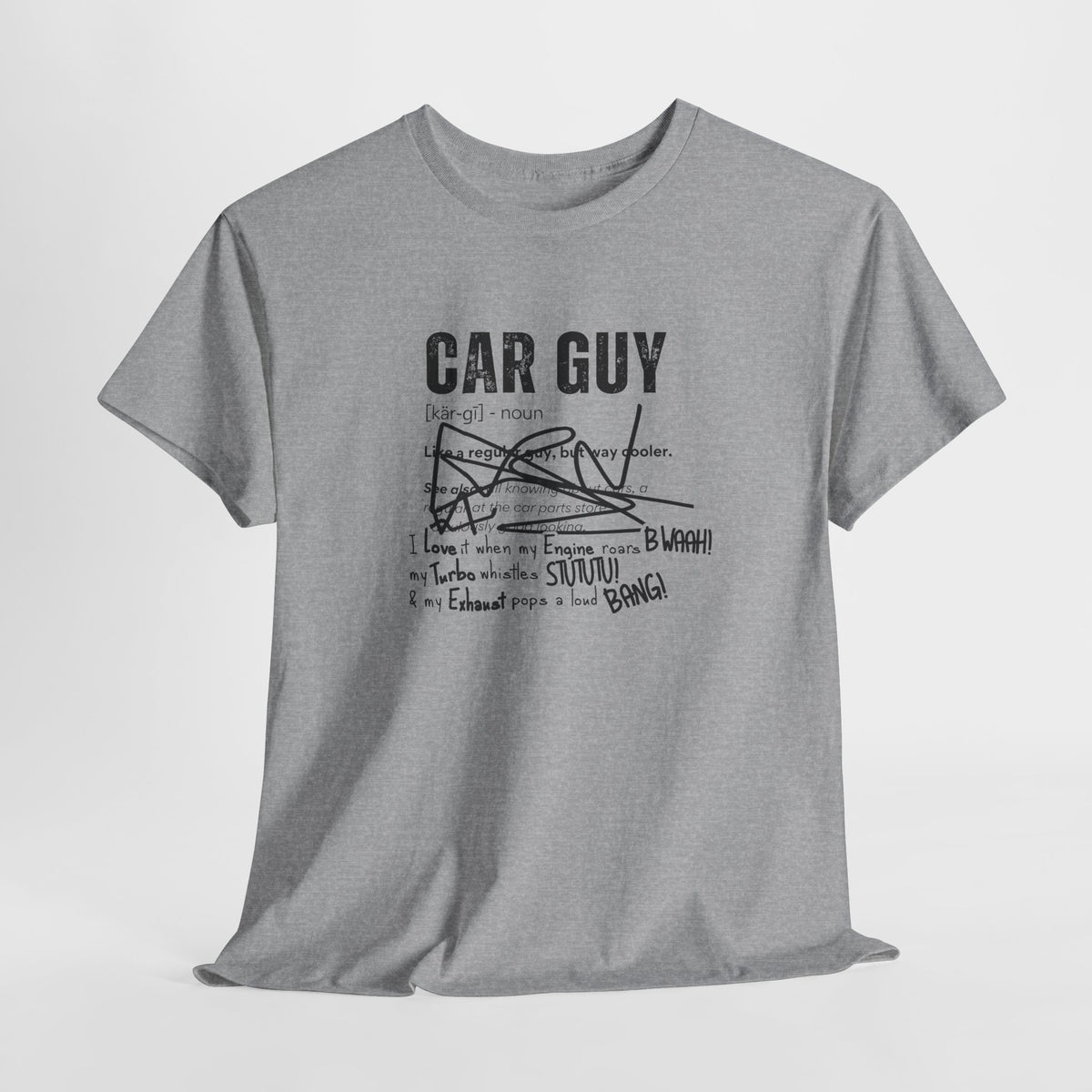 Car Guy Definition T-Shirt – Funny Cotton Car Enthusiast Tee