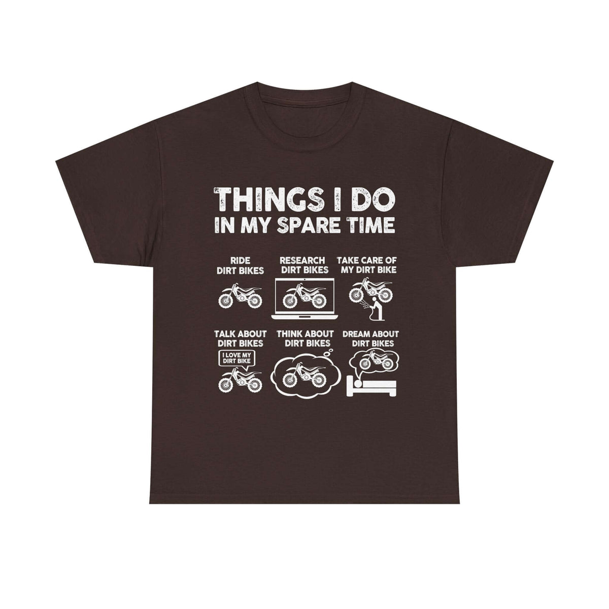Things I Do in My Spare Time Dirt Bike T-Shirt tee - funny gift for car guys