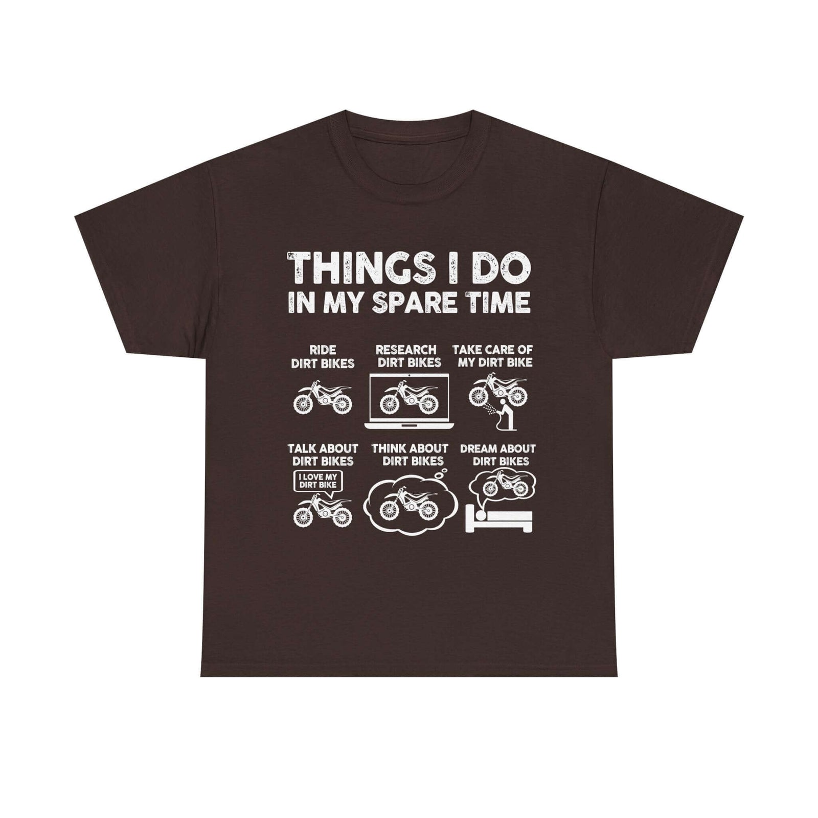Things I Do in My Spare Time Dirt Bike T-Shirt tee - funny gift for car guys