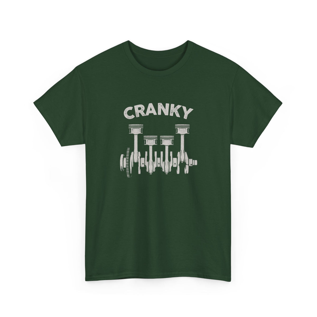 Cranky Mechanic T-Shirt | Funny Crankshaft Car Guy Tee
