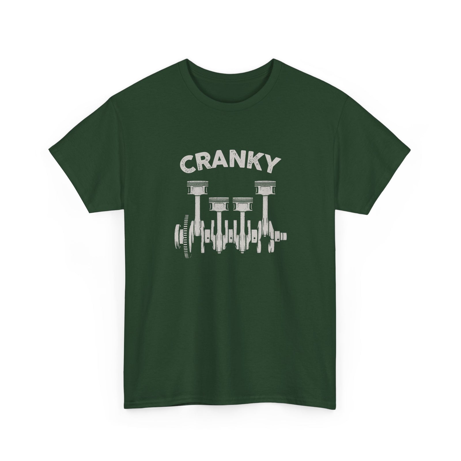 Cranky Mechanic T-Shirt | Funny Crankshaft Car Guy Tee